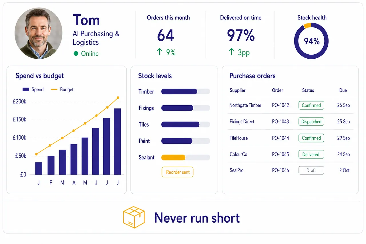 Tom, AI Purchasing and Logistics